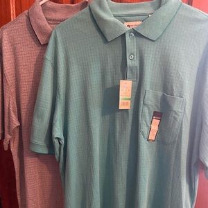 Haggar golf shirt. New with tags. Large short sleeve.